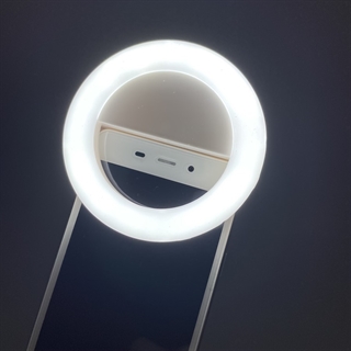 Selfie ring lys - Tre niveauer af lysdæmpning - Hvid